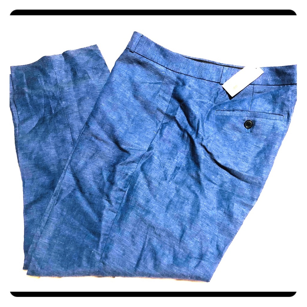 Blue linen Banana Republic Dress Pants